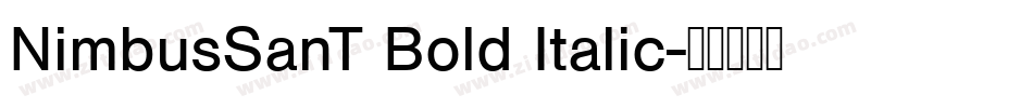 NimbusSanT Bold Italic字体转换
